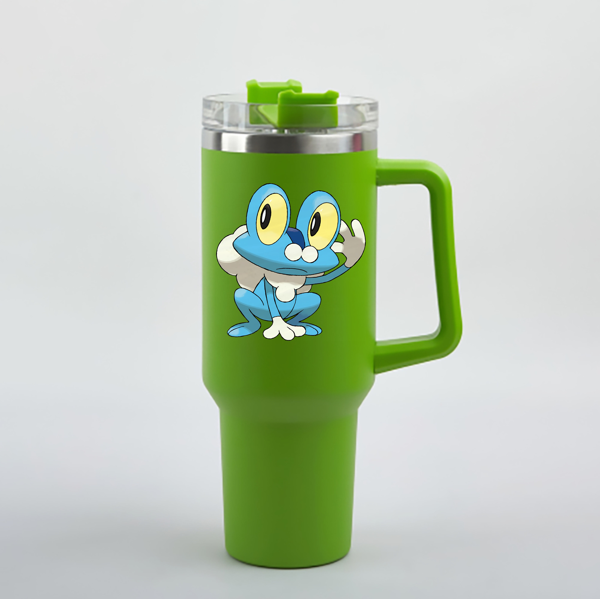 （画像用） ポケットモンスター Pokémon 1200mL車用タンブラー - クリスタルステッカー（プラスチックストロー付き）